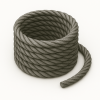 Стальной канат тройной свивки