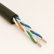 Витая пара с тросом F/UTP 5 25 пар 24 AWG экранированная