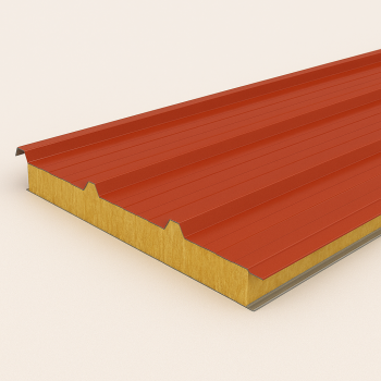 Кровельная сэндвич-панель МВ 100 мм RAL 9002 в наличии в Курске