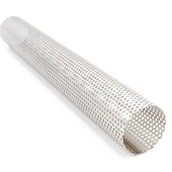 Труба перфорированная нержавеющая 25х1,5 мм шаг 115 AISI 201 в наличии в Курске