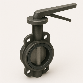 Затвор чугунный дисковый регулирующий ДУ 400 РУ 10 ГОСТ 25923-89 в наличии в Курске